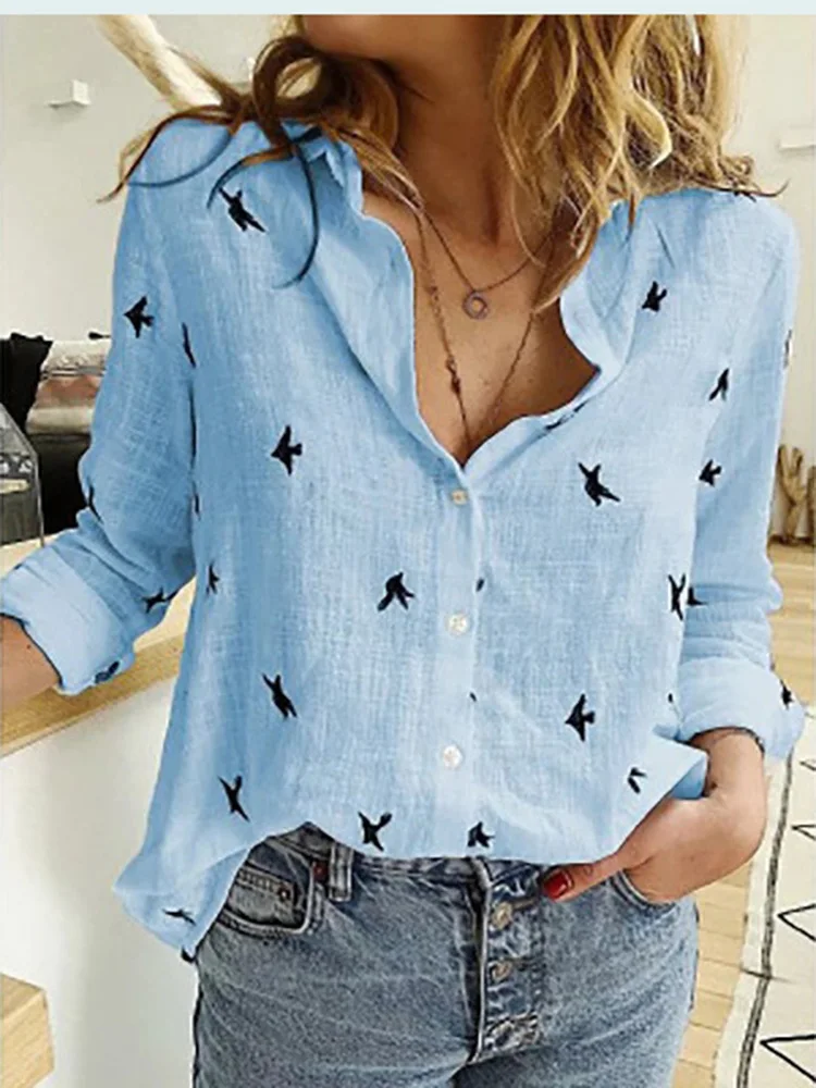

Spring Summer Women Top Blouse Fashion Casual Long Sleeve Office Long Sleeve Tops Shirt Elegant Button Shirts 2023 New