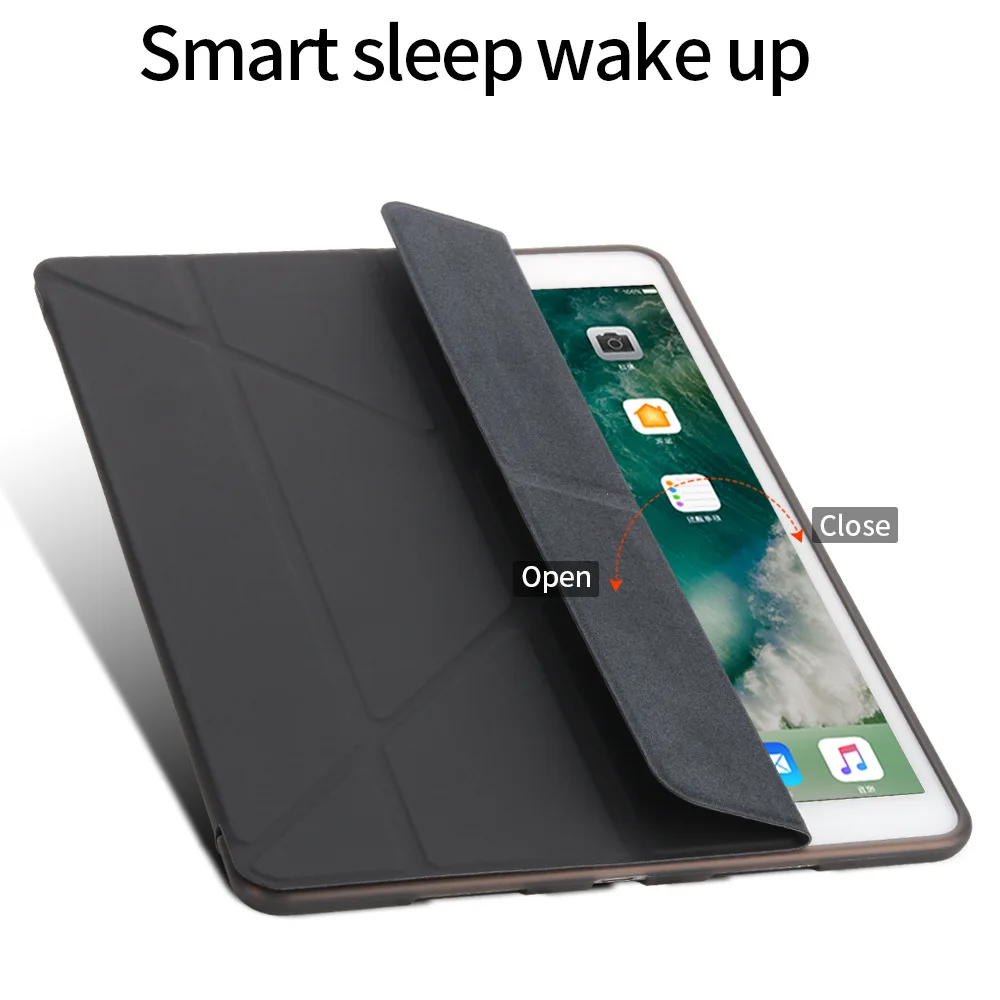 para Ipad Pro 10.5 Case Couro do Plutônio Capa Inteligente para Ipad ar Cases2023 Tpu Case Macio para Ipad Pro 10.5 A1701 A1709 A2152 A2123 - Imagem 2
