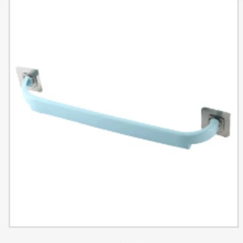 Plastic Tower Hanger Stick Standing Suction Towel Rack Wall Mounted Bathroom Storage Shelf Waterproof Bath Towel Holder