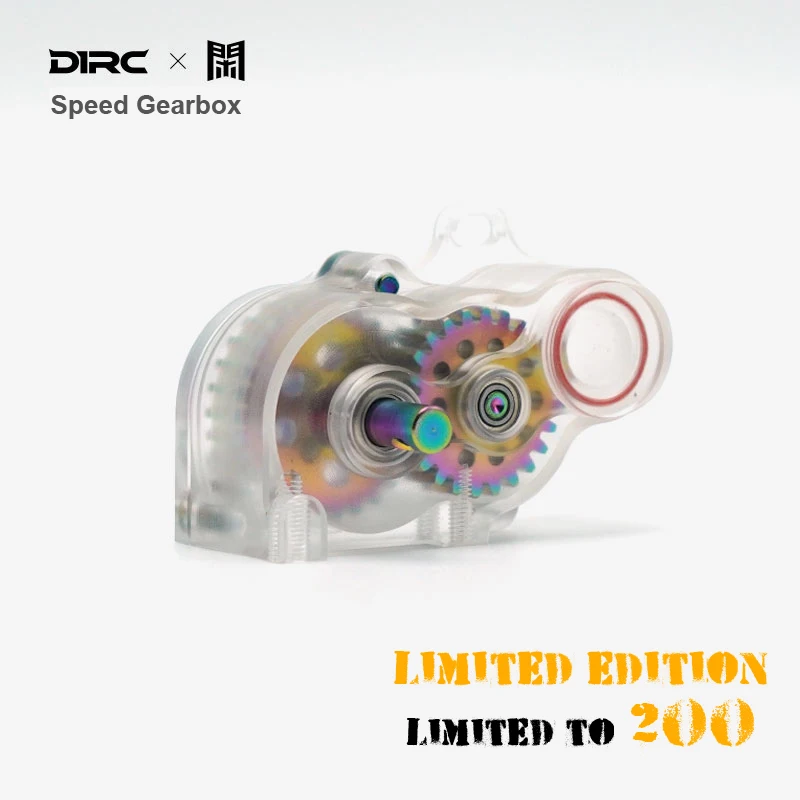 

D1RC 1/10 RC car Lcg Low Center of Gravity Speed Gearbox, Global limited edition transparent illusion titanium alloy