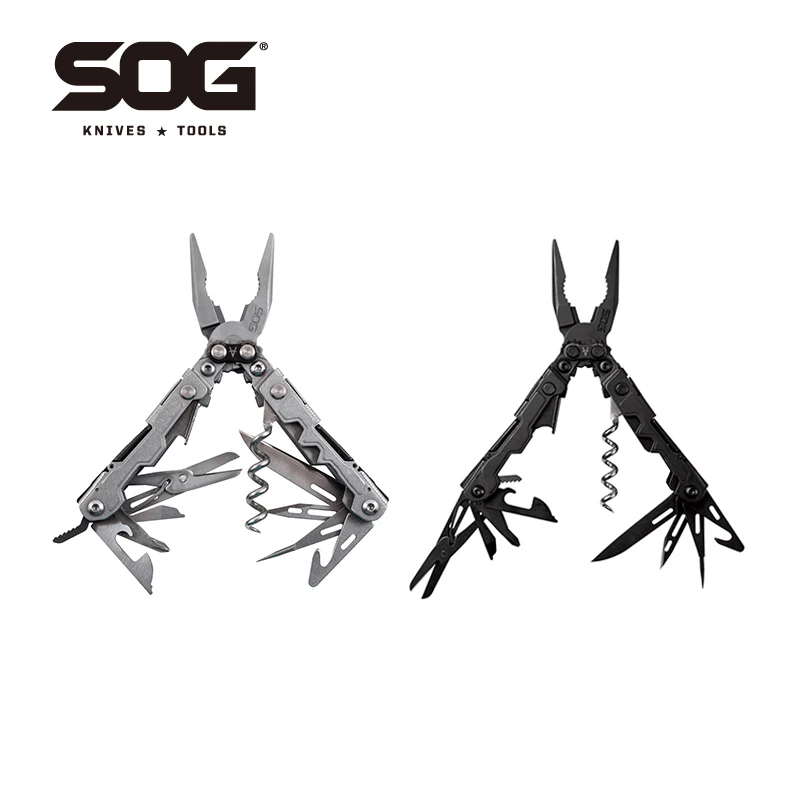 

SOG PowerLitre Multi-Tool Lightweight Mini EDC Hiking Pliers Professional Tool Camping Functional Outdoor Hand Tools PL1001/1002