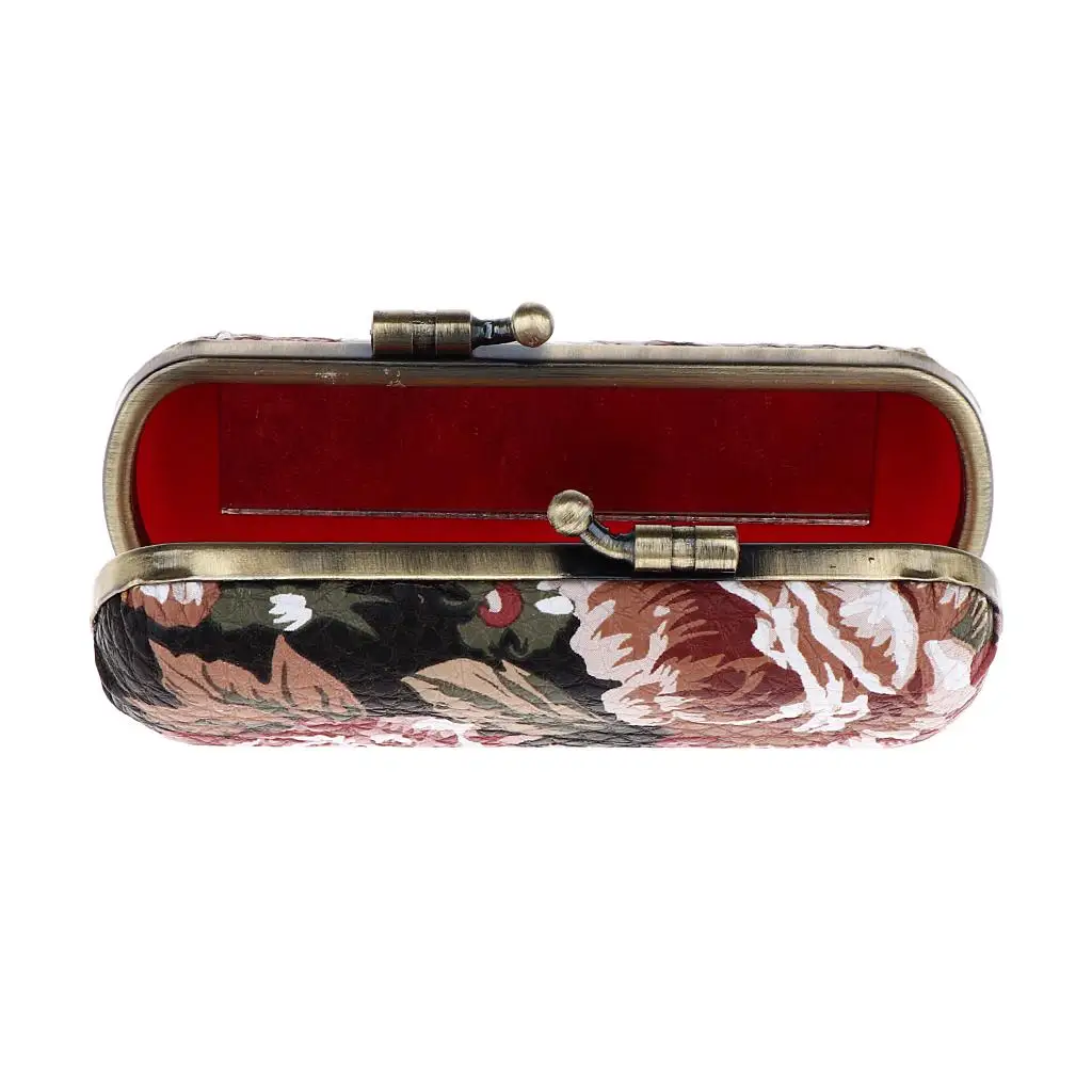 portable, relocatable lipstick case lipstick box with mirror and push button,