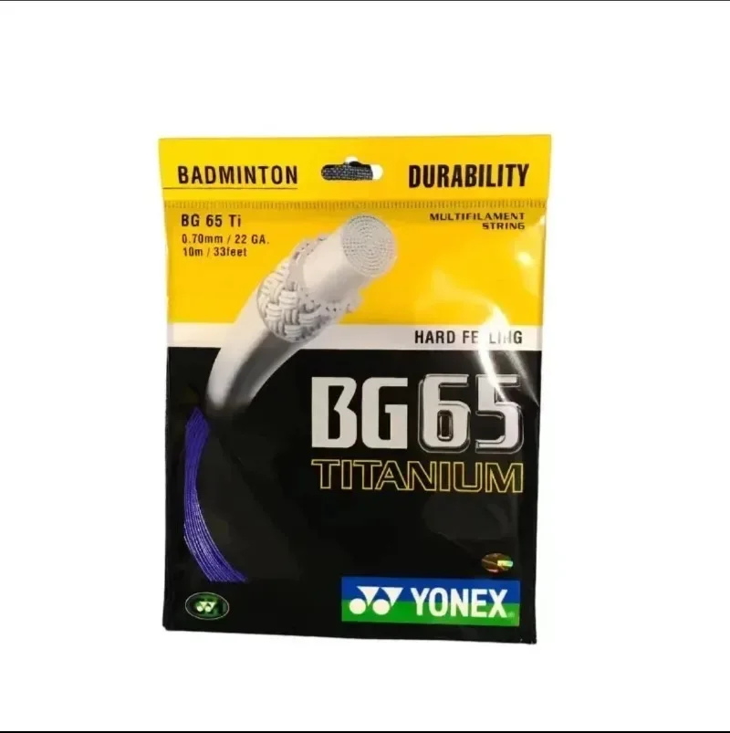 YONEX Badminton Racket String Yy BG65 Ti High Elasticity Competition Professional Durable And Easy To Hit