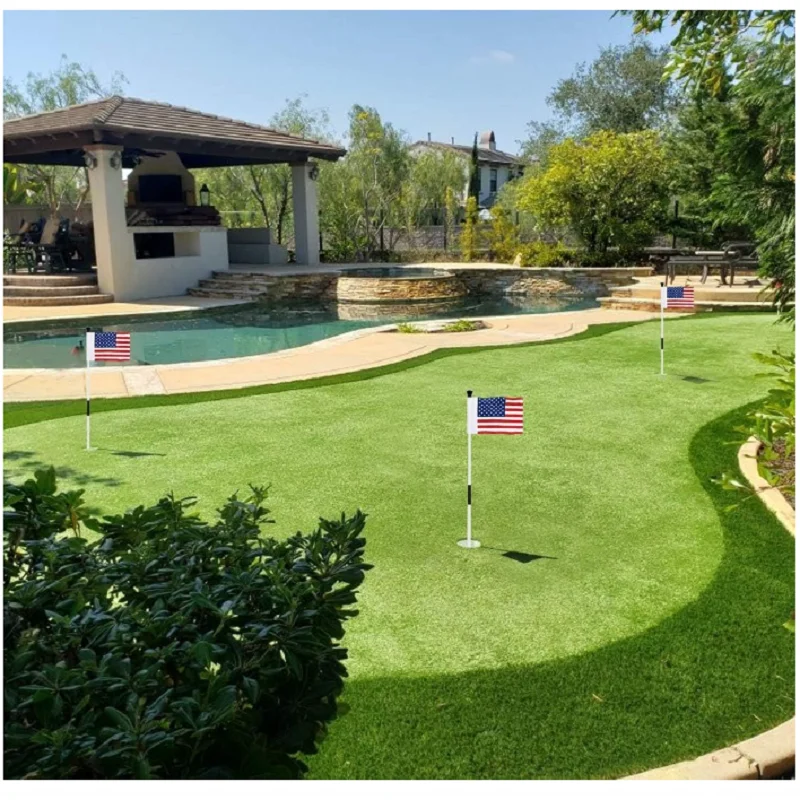 Golf Flagstick Practice Putting Green Flag Stick for Yard Golf Pole Pin Flagpole Portable 2-Section Design 6