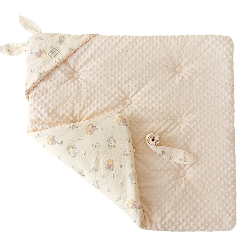 Newborn crepe bean blanket junior high school fall and winter quilt delivery room rabbit ears and cotton quilt cotton blanket,cotton gauze blanket