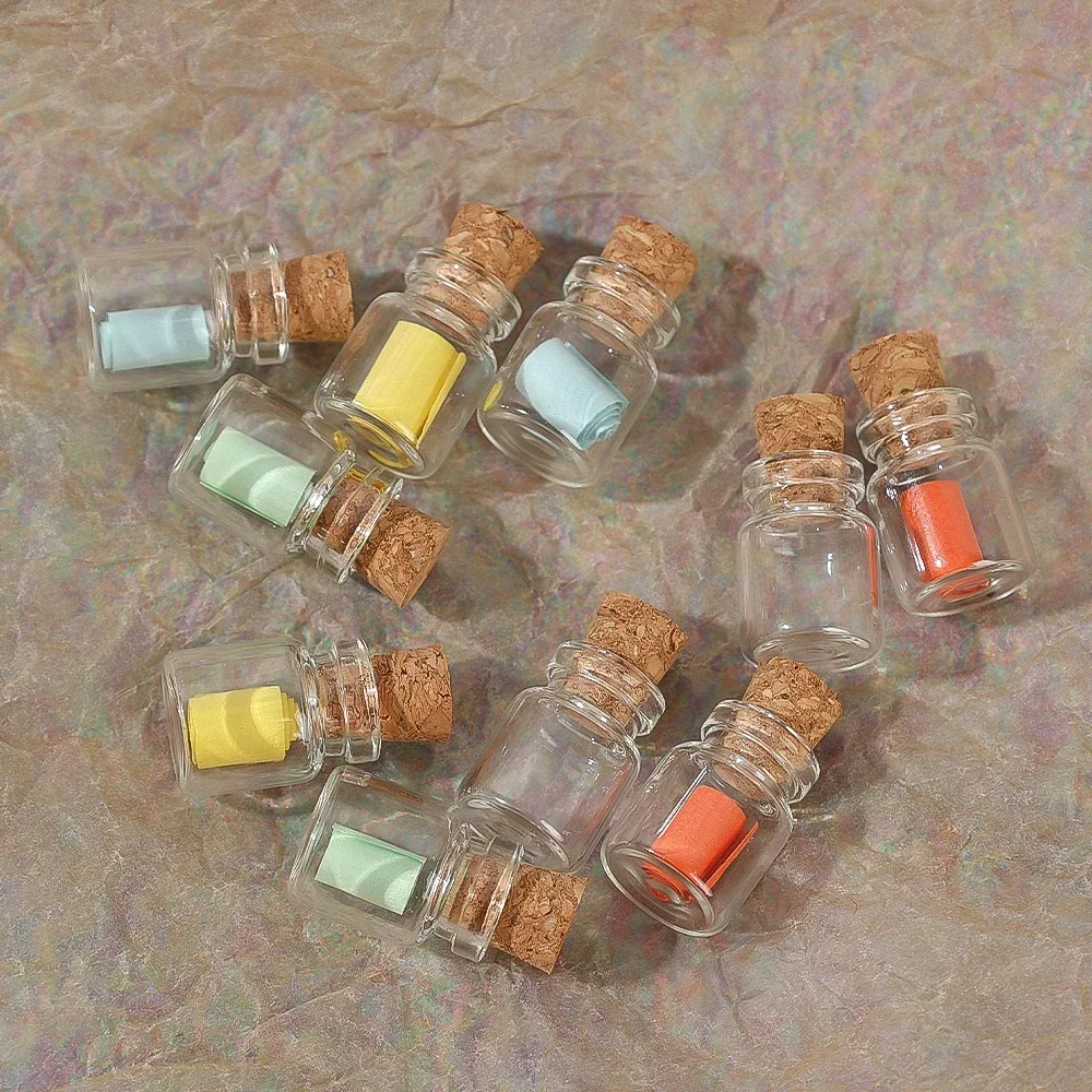 DIY Transparent Empty Message Bottles Mini Glass Bottle with Cork Stopper Birthday Wedding Xmas Party Decor Favors Wholesale 4