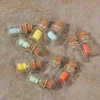 DIY Transparent Empty Message Bottles Mini Glass Bottle with Cork Stopper Birthday Wedding Xmas Party Decor Favors Wholesale 4