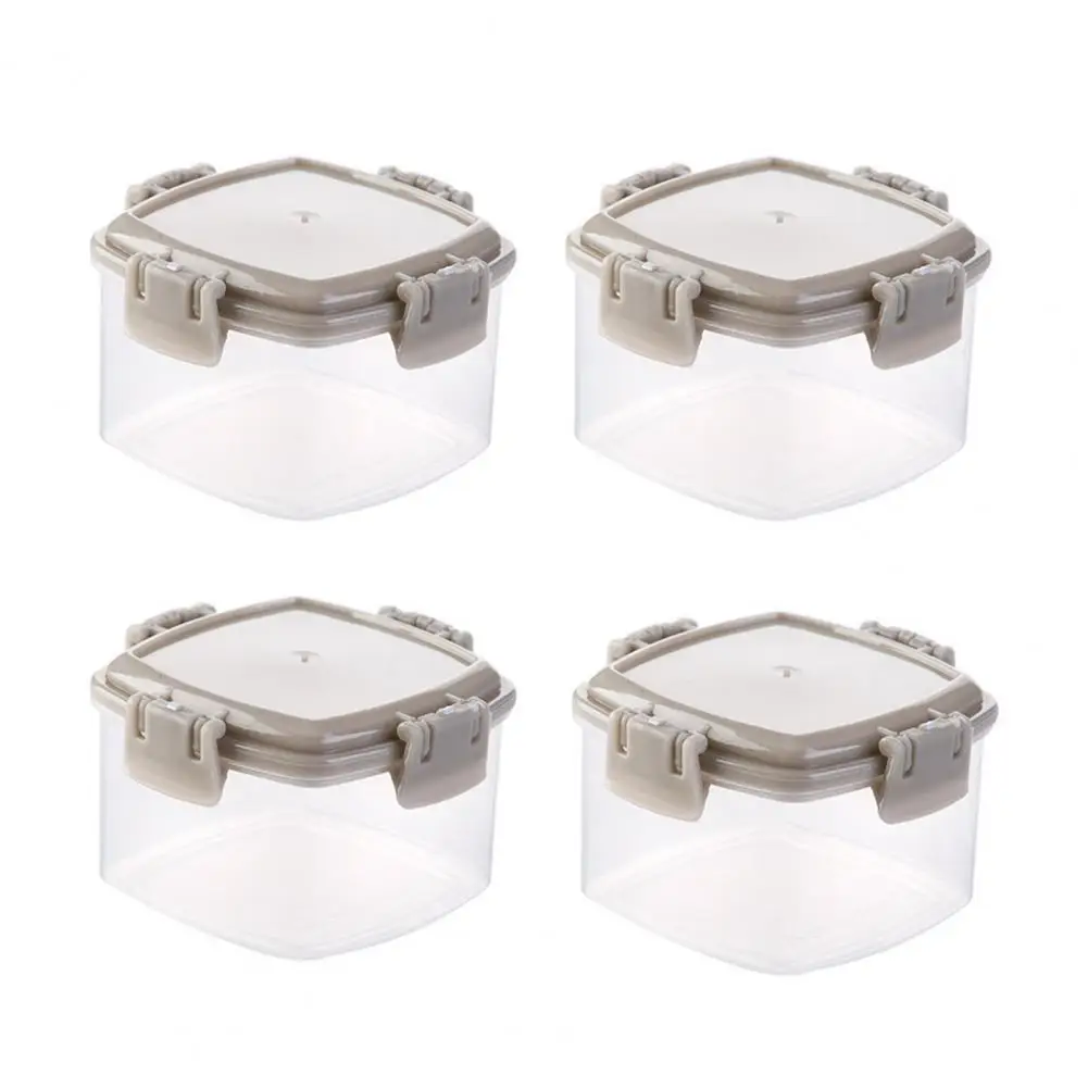 4Pcs Seasoning Jar Good Airtightness Transparent Squeeze Bottle Leakproof PP Pepper Holder Condiment Dispenser For Restaurant