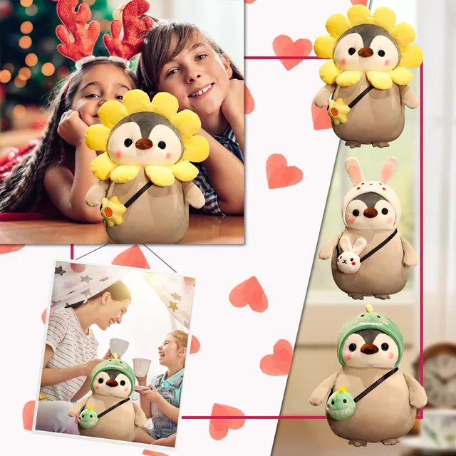 Cute Sleeping Dolls Dolls Penguin Plush 25cm Soothing Doll Children's Baby Toys Plush toy Roses Toy Dots Toy 1