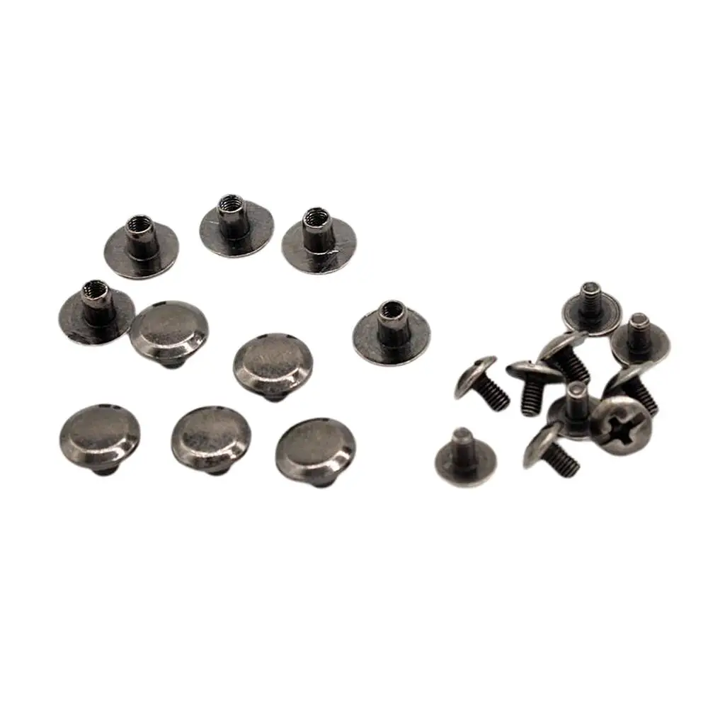 10x Binding Screws Screws Rivets Posts Nail Belt for Book, Paper,