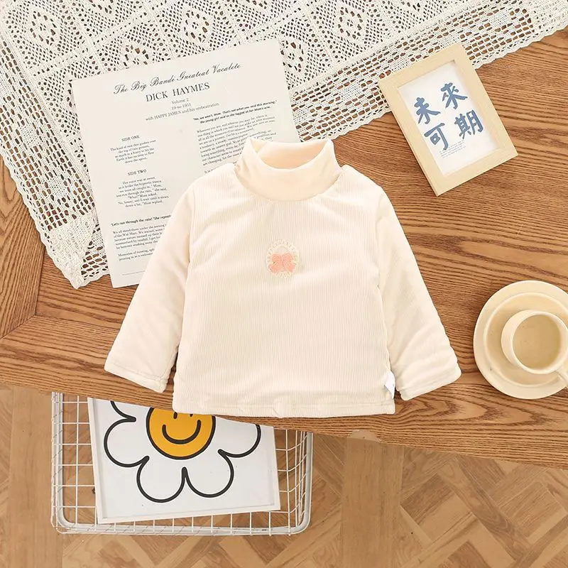 Girls Padded Cotton Long Sleeve Winter T-shirt