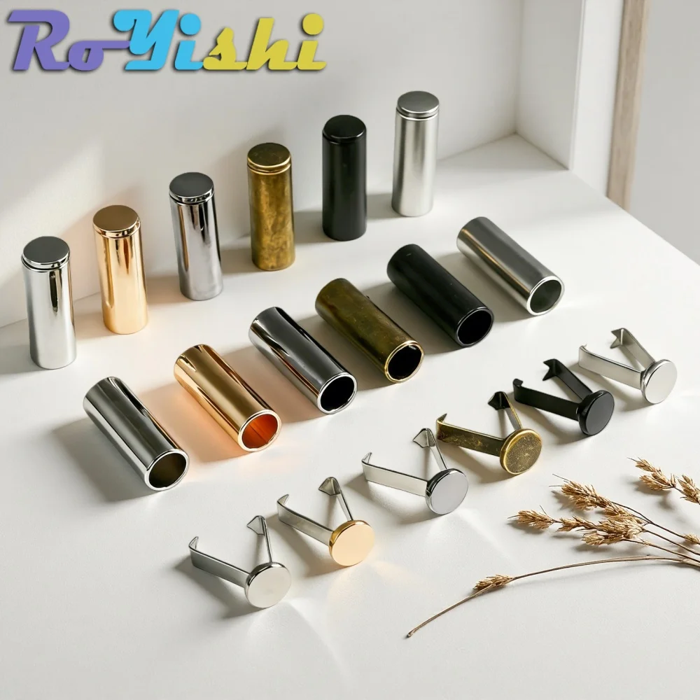 10세트 금속 로프 엔드 스토퍼 코드 엔드 락 캡 행잉 벨 버클 DIY 가방 신발 의류 랜야드 액세서리