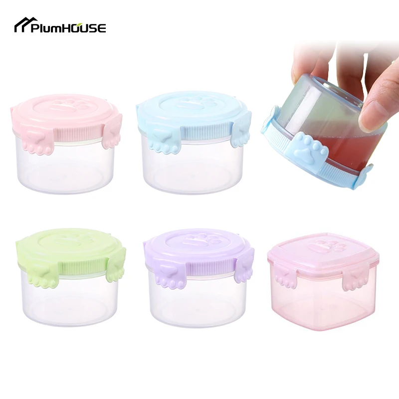 

Mini Condiment Squeeze Bottle Dispenser Box Salad Dressing Tomato Sauce Jar Ketchup Container Plastic Portable Lunch Bento Box