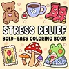 1pc Coco Wyo Stress Relief Adult Coloring Book, 22 Thick Paper Pages, Bold Designs, No Batteries Required, Ideal for Christmas 1
