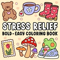 1pc Coco Wyo Stress Relief Adult Coloring Book, 22 Thick Paper Pages, Bold Designs, No Batteries Required, Ideal for Christmas 1