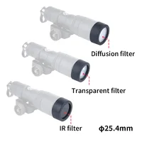 WADSN M300 M600 X300 X300V LED Customized Lens Protective Cover Flashlight Hunting scout Accessoriy Fit 25.4MM 26MM 28MM 30MM 2