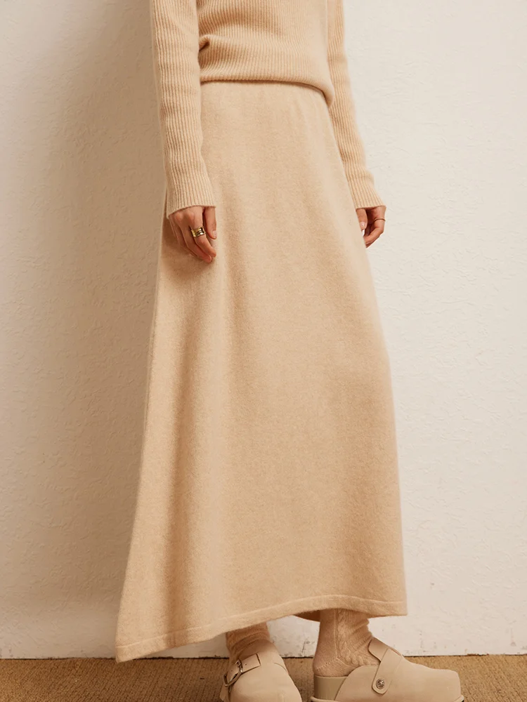 Korean Long Skirt Cashmere Detail 8