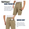 TACVASEN Lightweight Quick Dry Trousers Mens Fishing Climbing Pants Elastic Nylon Outdoor Hiking Cargo Pants Summer Work Trouser 4