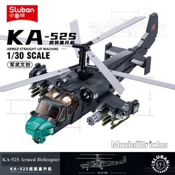 913 PCS WW2 New Military Army Weapon KA-52S Helicopter Fighter Building Blocks Creative Soldier Bricks Toys For Kid Boy Gifts