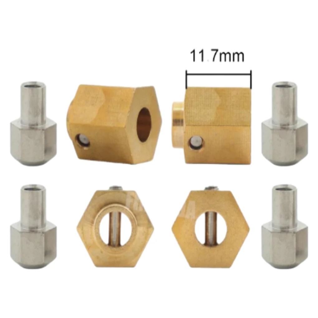 

Латунное 1/10 шестигранное крепление для осевого каприа SCX10, детали для радиоуправляемого автомобиля, аксессуары для радиоуправляемых автомобилей, запасные части, детали для обновленного радиоуправляемого автомобиля