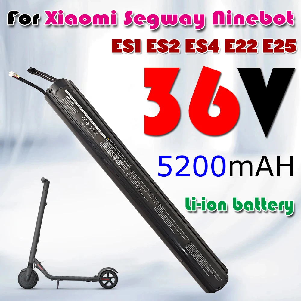 

Аккумулятор 36 В 5200 мАч, подходит для Ninebot Segway ES1/ES2/ES3/ES4