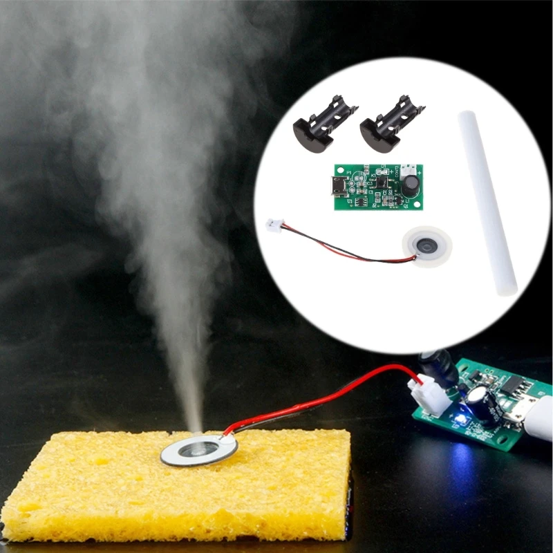 Mini Humidifier Humidifier Board Mini Air Humidifier Mist Maker USB Atomizer Transducer Atomization Piece DIY Accessories and PCB Drive Circuit Board Module