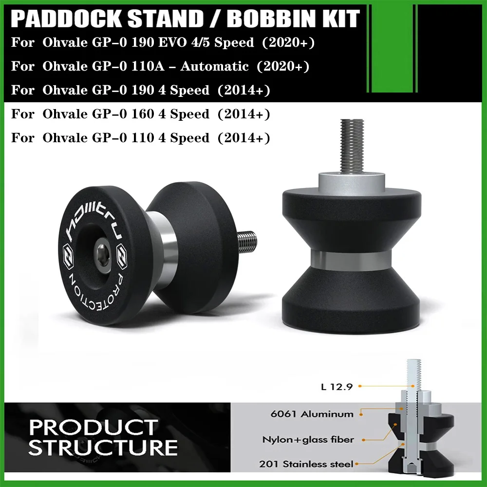 Moto Paddock Stand Bobine Per Ohvale Gp-0 110A 190 Evo / 110 160 190 4 Velocità 2014-2020 +