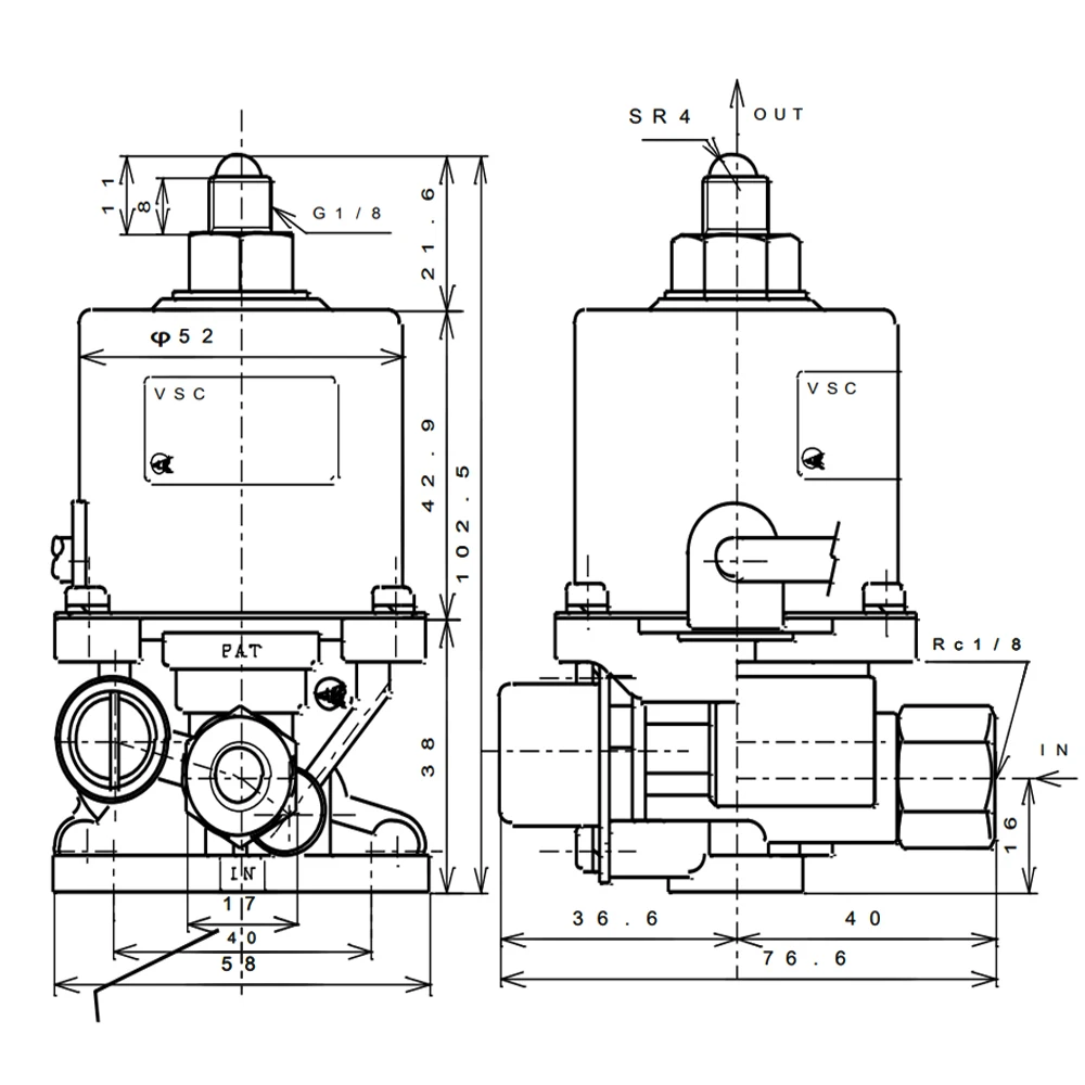 Burner Electromagnetic Pump VSC63A5/VSC90A5/VSKX125 Tyle Oil Burner Diesel Stove Pump Methanol Alcohol-base Boiler Fuel