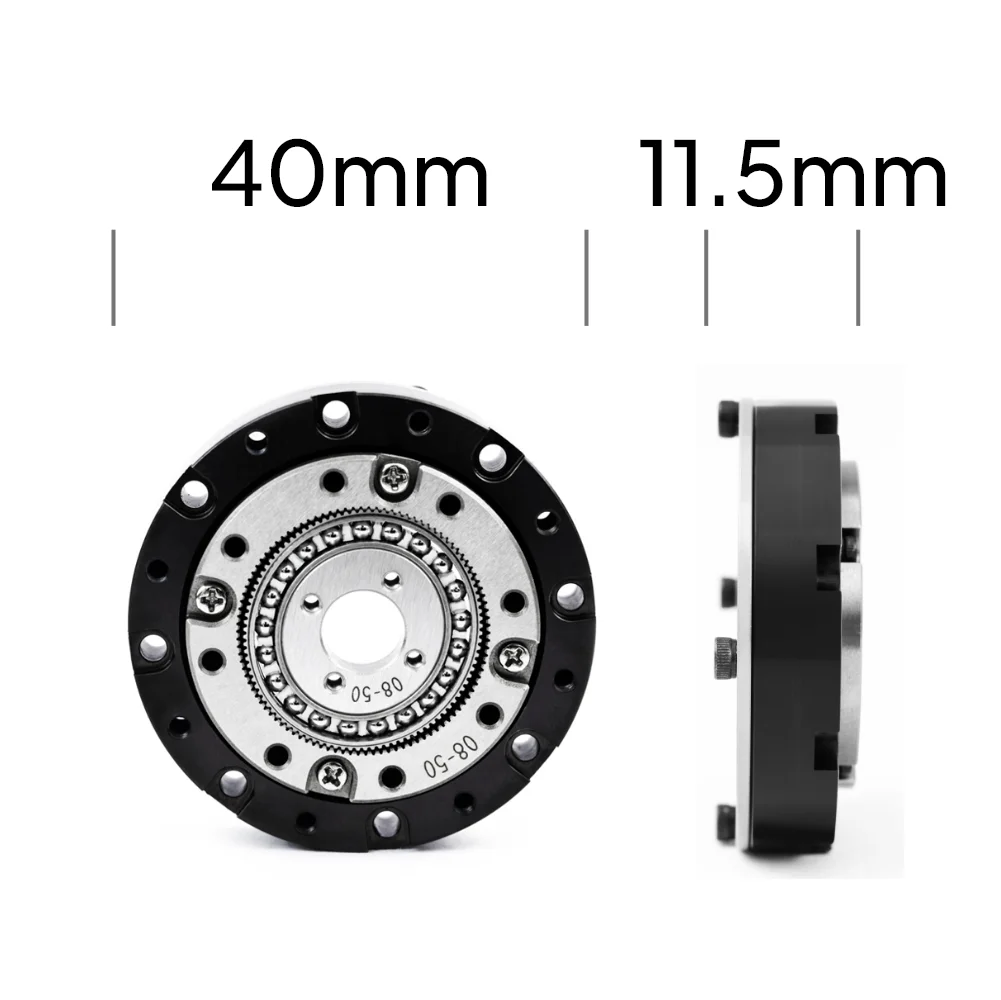 Sito SHD08 Mini Hollow Nema 11 BLDC Motor Speed Reducer 42mm Small Gearbox 100:1 Strain Wave Gear Harmonic Drive for Robot Arm
