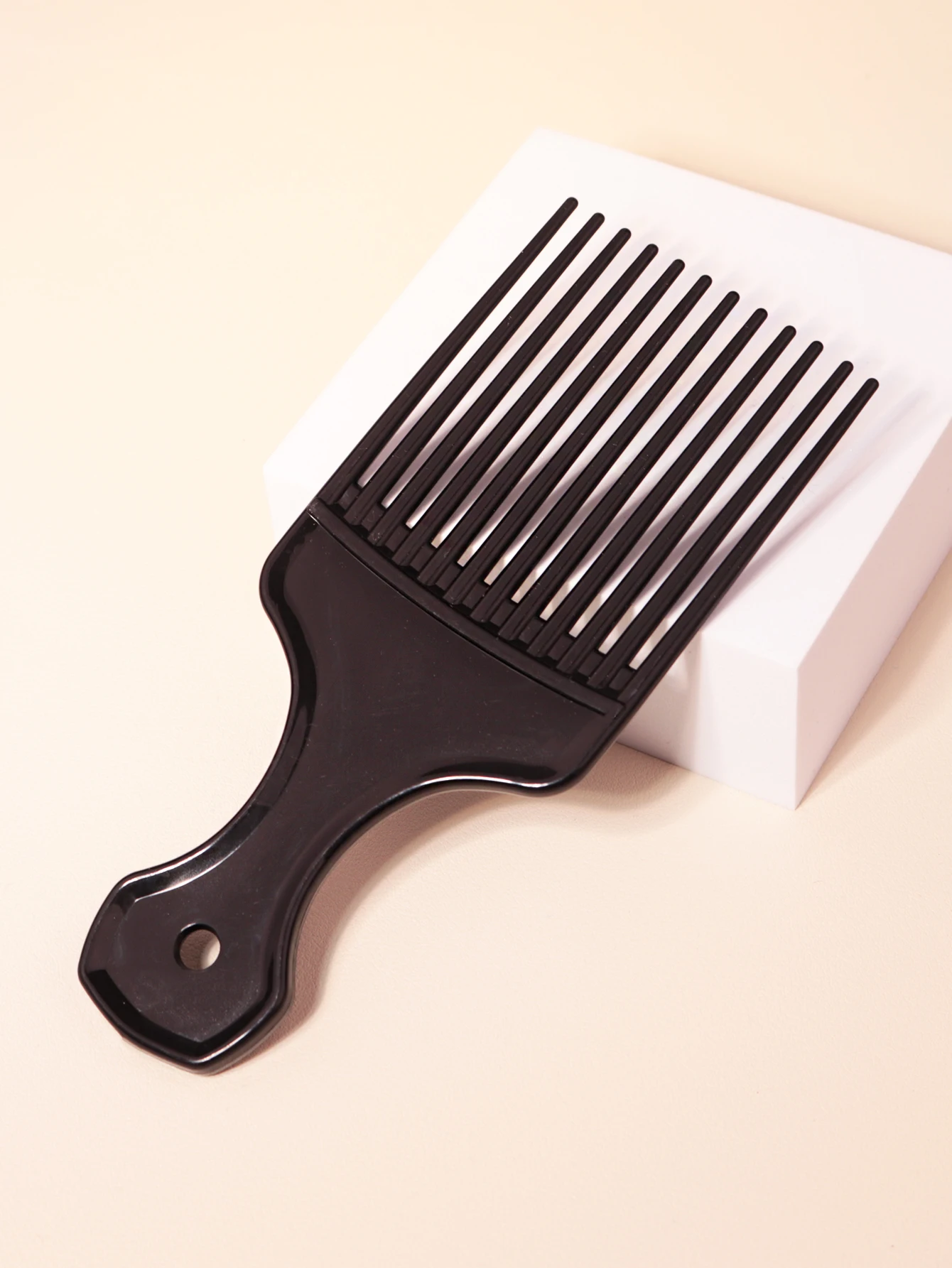 1PCS wide toothed brush comb fork brush insertion type hair comb plastic gear comb curly hair African hairstyle tool 3