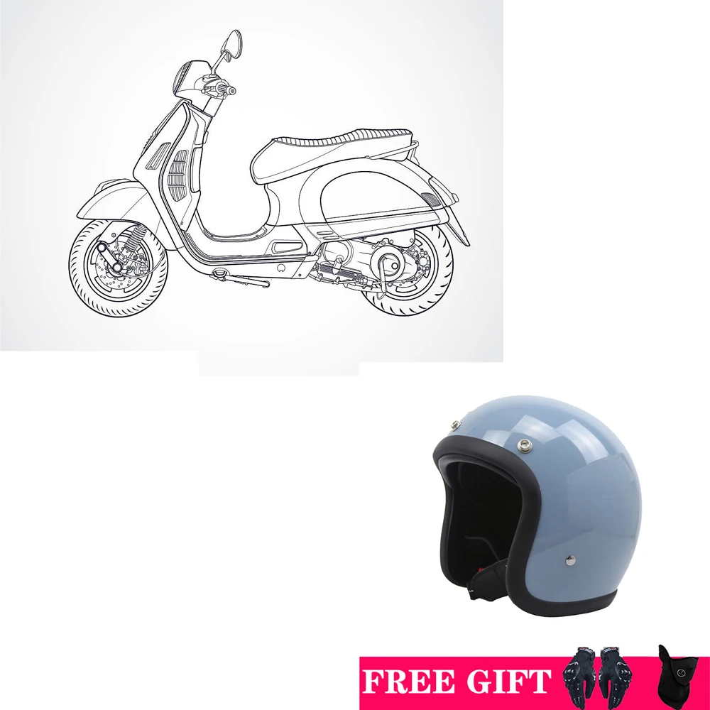 Dot Ece ���� TT&COCASCOS ������ ���� ���� �� 3/4 ���� ���̽� �������Ŭ ��� Casco Moto Four Season Comfortable