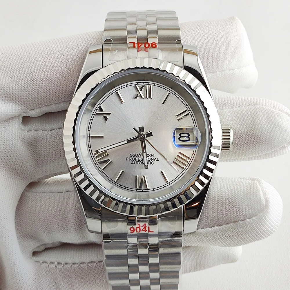 

NH35 Case 36mm/39mm watch Case Roman dial Man's stainless steel Mechanical Wristwatches Installing NH35 Movement Watch