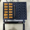 Commercial Use 12 Pieces 3D Little Bear Shape Waffle Maker Cartoon Waffle Maker Bear Waflera Machine 2400W 5