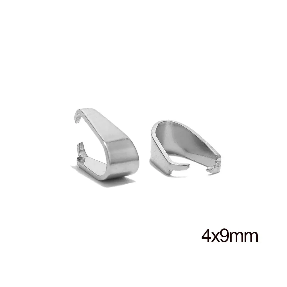 50 Stück Edelstahl-Haken, Clips, Verschlüsse, Anhänger, Schnalle, Klemmbügel, Perlen, Verbinder für DIY-Schmuckzubehör, Zubehör – Detail 6