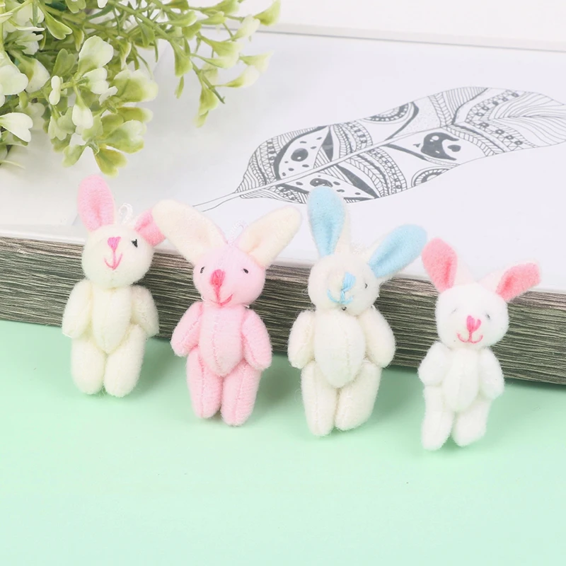 

Kawaii Rabbit Plush Toy Cartoon Bunny Pendant Soft Stuffed Doll Keychain Backpack Car Bag Key Ring Decor Dollhouse Decor Doll