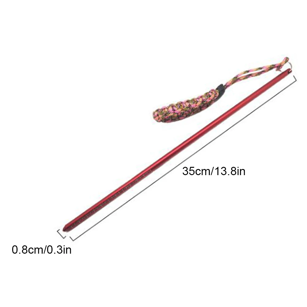 1PC 35CM Aluminum Alloy Diving Bell Stick Underwater Detector Bar With Graduated Bottle Knocker Device With Hand Rope