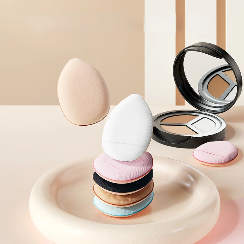 

Wholesale 50 Pcs Mini Size Cosmetic Puff Finger Shape Thumb Air Cushion Undereye Sponge For Makeup Tools Individually Wrapped