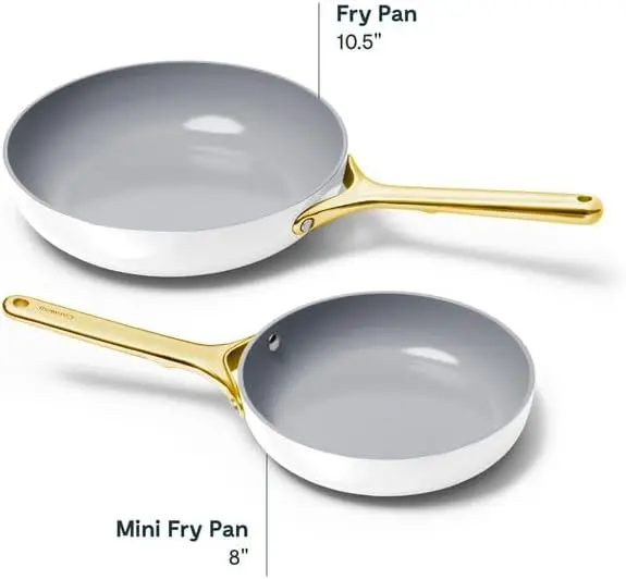 Ceramic Frying Pan (2.7 qt, 10.5") - Non Toxic,  Free - Oven Safe & Compatible with All Stovetops (G 3