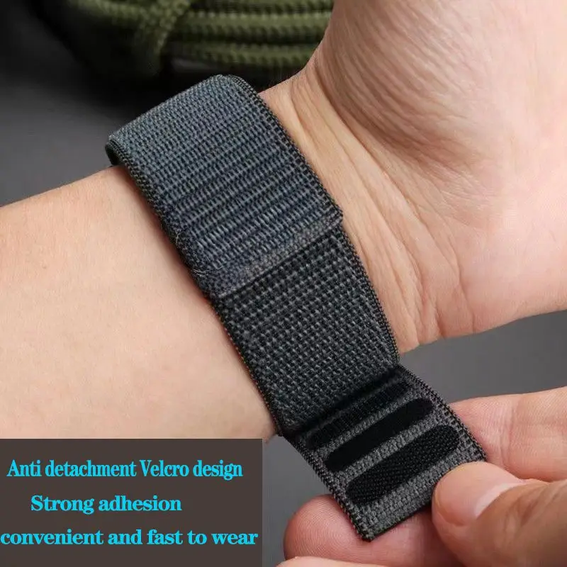 26mm 22mm 20mm Hook Loop Nylon Strap For Garmin Watch Band Fenix