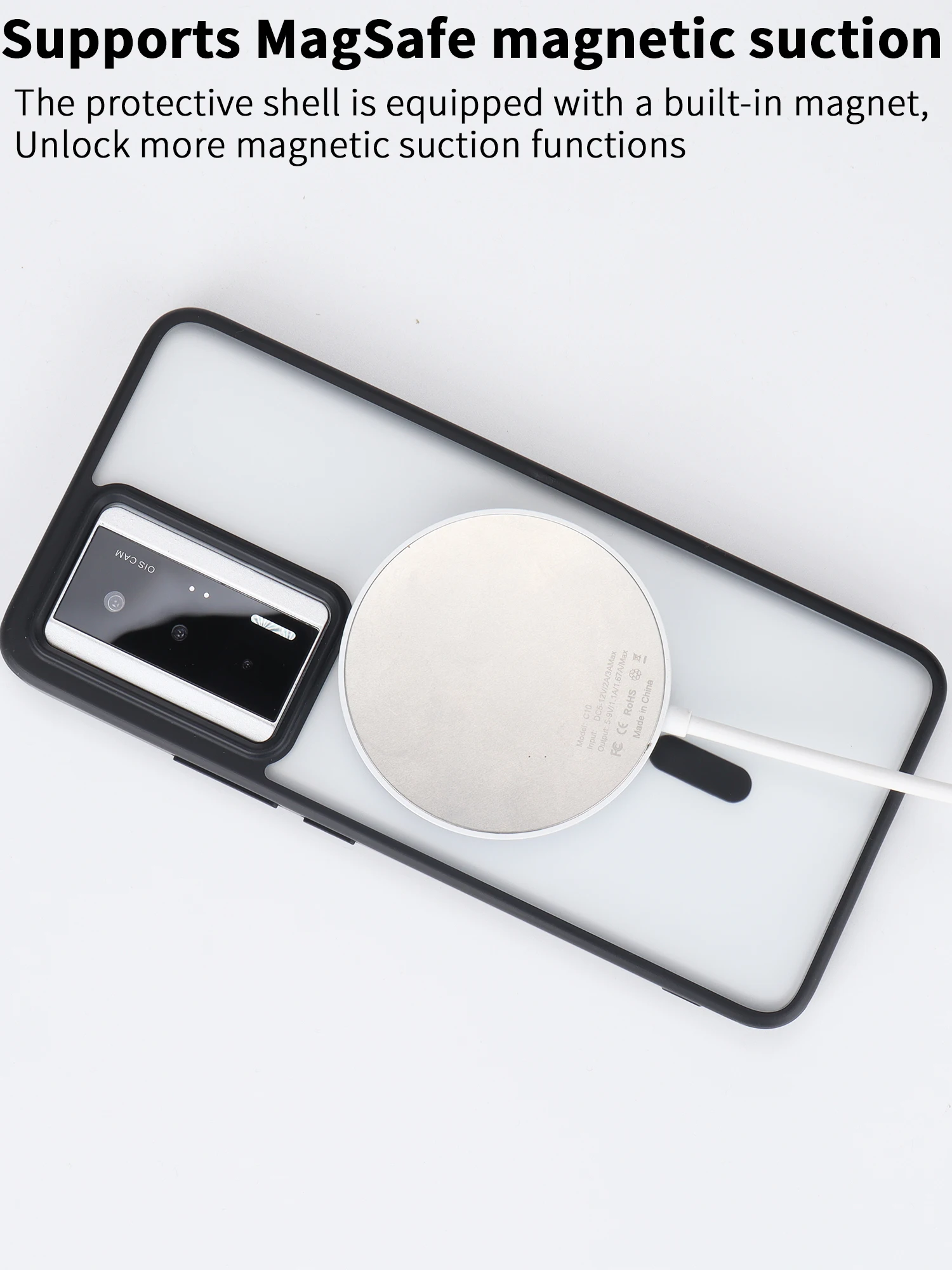 Magnetic Shockproof Clear Case with Magsafe Wireless Charging for Xiaomi POCO F5 Pro 5G