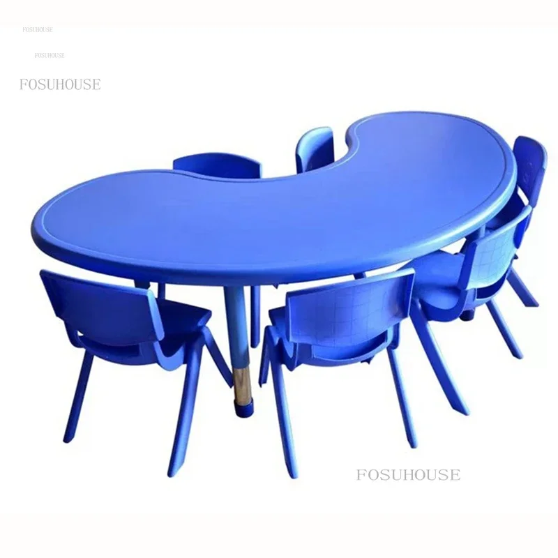 Plastic Children Tables Home Writing Tables Kindergarten Early Education Game Desk Children Eating Lift Table Furniture