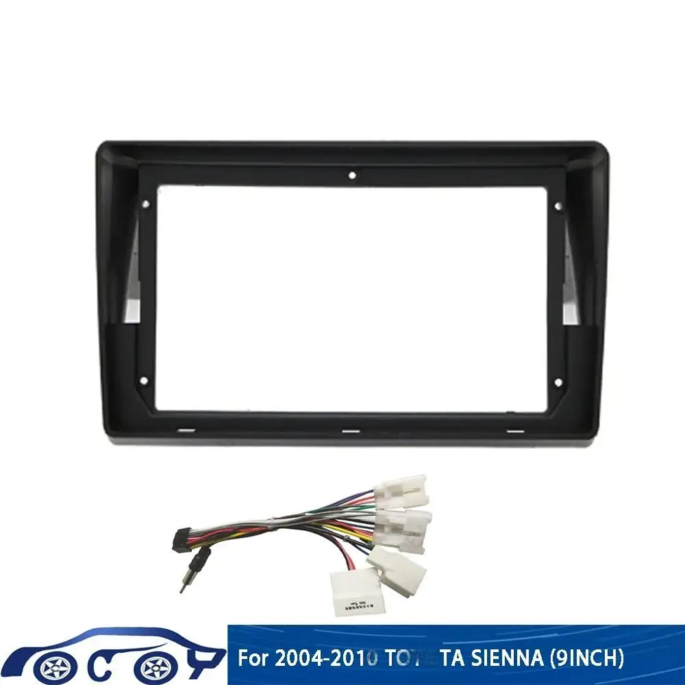 

For TOYOTA Sienna 2004-2010 9 Inch Car Radio Stereo 2 Din Head Unit GPS MP5 Android Player Dashboard Fascia Panel Frame Install