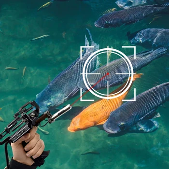 Professional Slingshot Metal Laser Fishing Hunting Catapult Outdoor Shooting Sports High Duty Powerful Sling Shot Arrow Rest 2