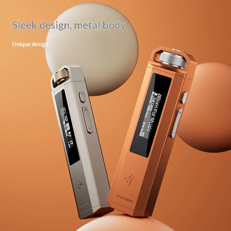FiiO SnowSky ECHO NANO 휴대용 스마트 뮤직 플레이어 OLED 스크린이 장착된 고해상도 무손실 HiFi MP3 플레이어 DSD/WAV/FLAC/APE/MP3/M4A/OGG