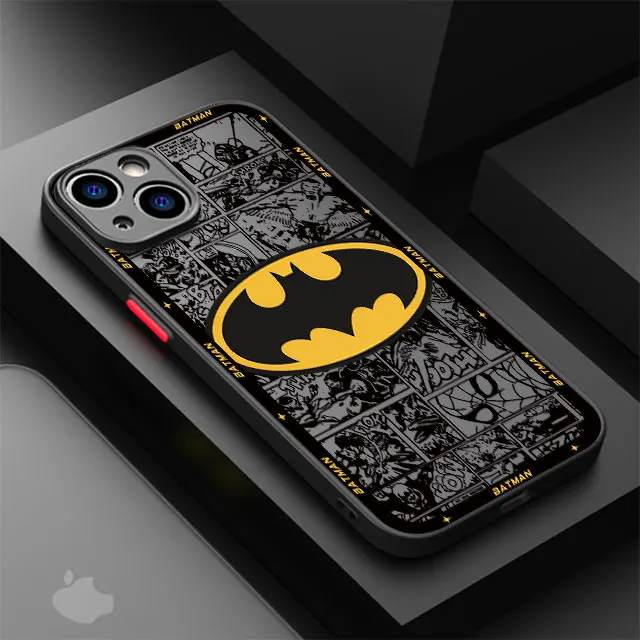 thumbnail image 1 of Funda de teléfono con logotipo de b-batman Hero para Apple iPhone 15, 16 Pro, XS Max, 13, 14 Plus, XR, SE, 7, 8, 12, 11 Pro plus, mate, 1 of 5