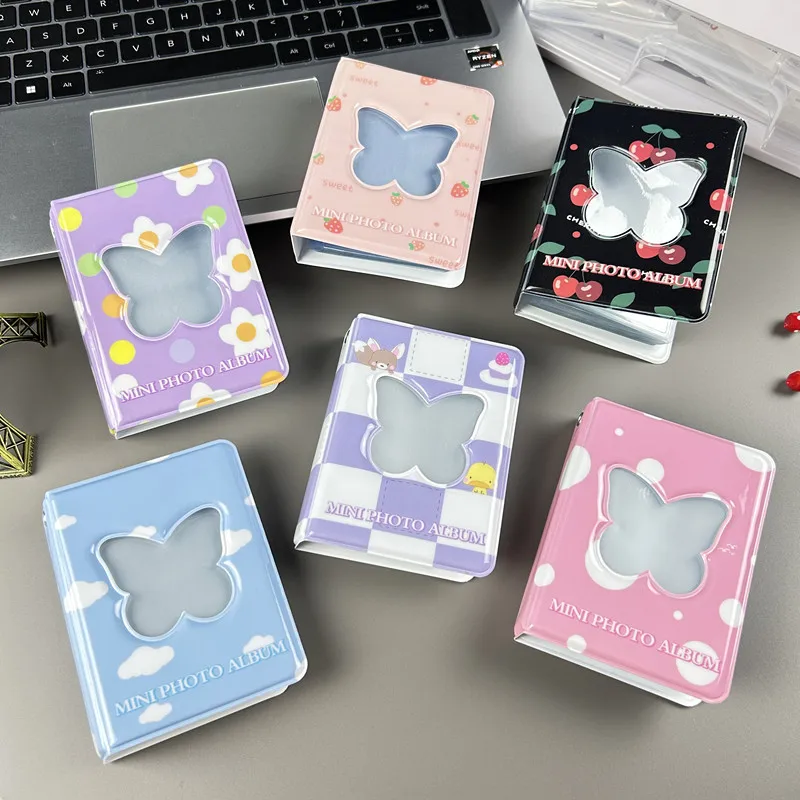3-Inch Mini Photo Album 40 Pockets Cartoon Album Photo Photocard Holder Book Collect Kpop De Fotos Kpop Photocard Binder