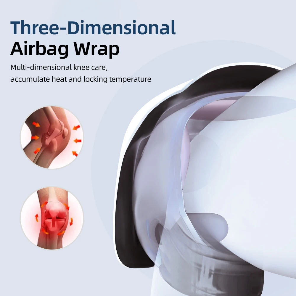 Smart Knee Massager Hot Compress Knee Relaxing Massager Infrared Heating Vibration Knee Pain Relief Elbow Shoulder Massager 5