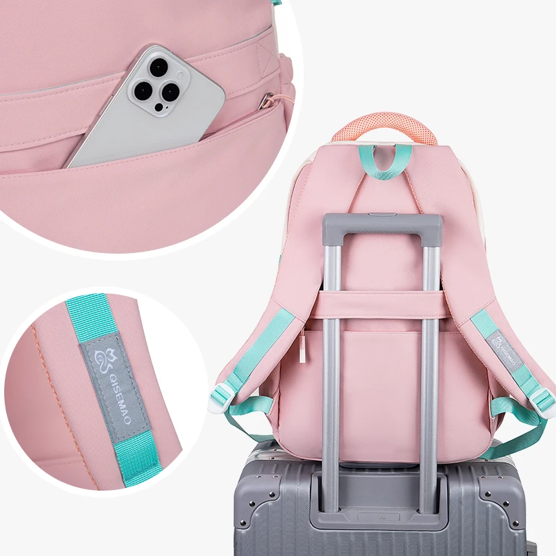 Big kidsren's schoolbags for fifth and sixth grade female high-looking ultra-light weight-reducing junior high school students and high school backpacks 2024 new backpacks