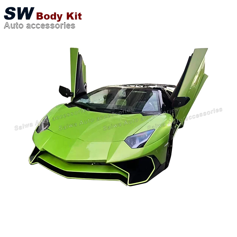 

Корпус в стиле SV, часть из углеродного волокна для Lamborghini шторка LP700 LP720, модернизированное преобразование 750SV, Комплект переднего бампера, 1 комплект