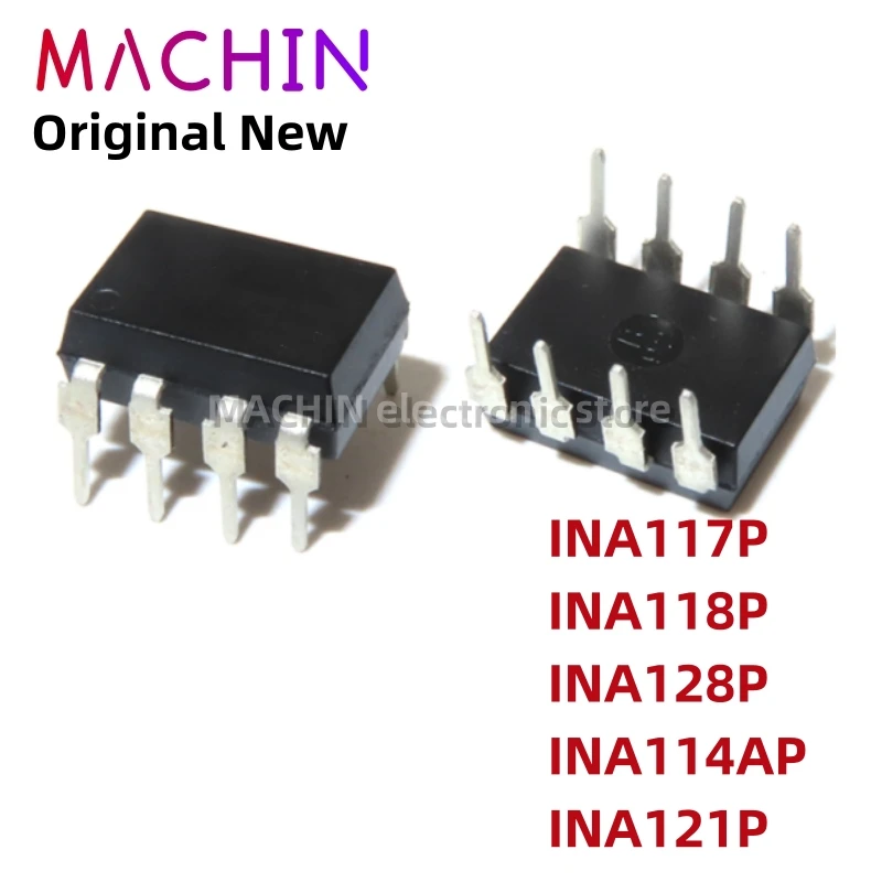 

1 шт., рабочий усилитель INA117P INA118P INA128P INA114AP INA121P DIP-8, DIP8